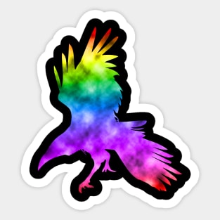 Rainbow Raven Sticker